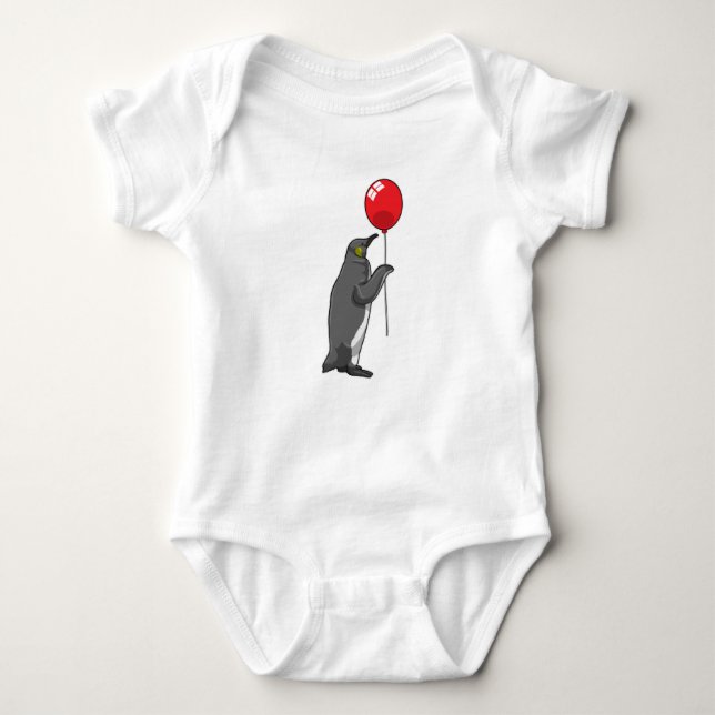 Penguin med Balloon T Shirt (Framsida)
