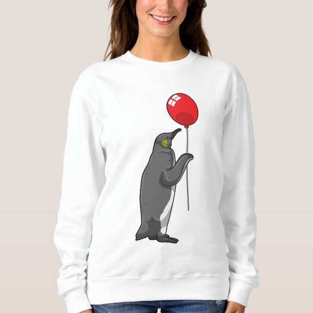 Penguin med Balloon T Shirt (Framsida)