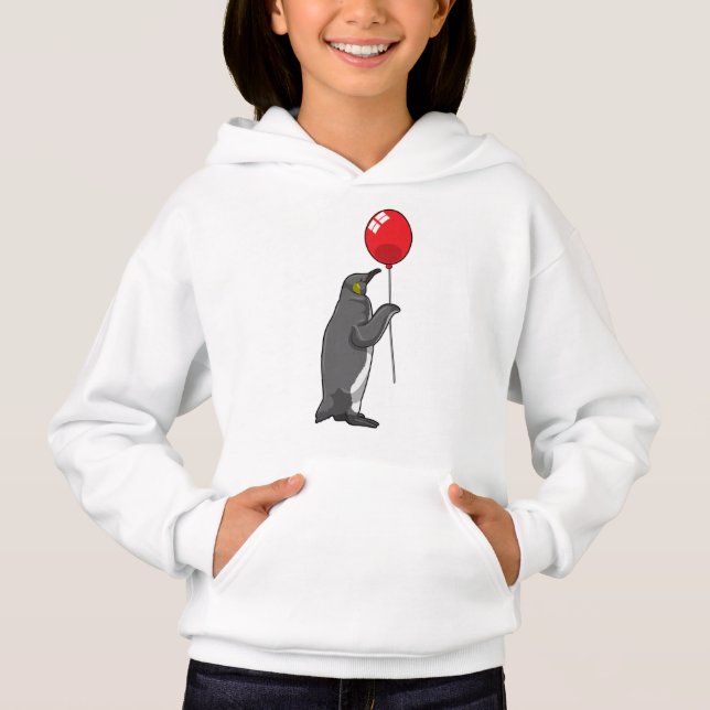 Penguin med Balloon T Shirt (Framsida)