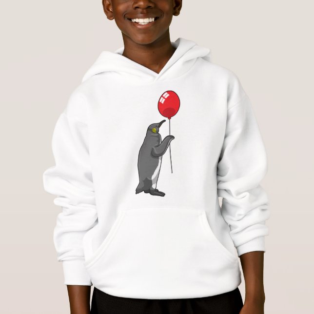 Penguin med Balloon T Shirt (Framsida)