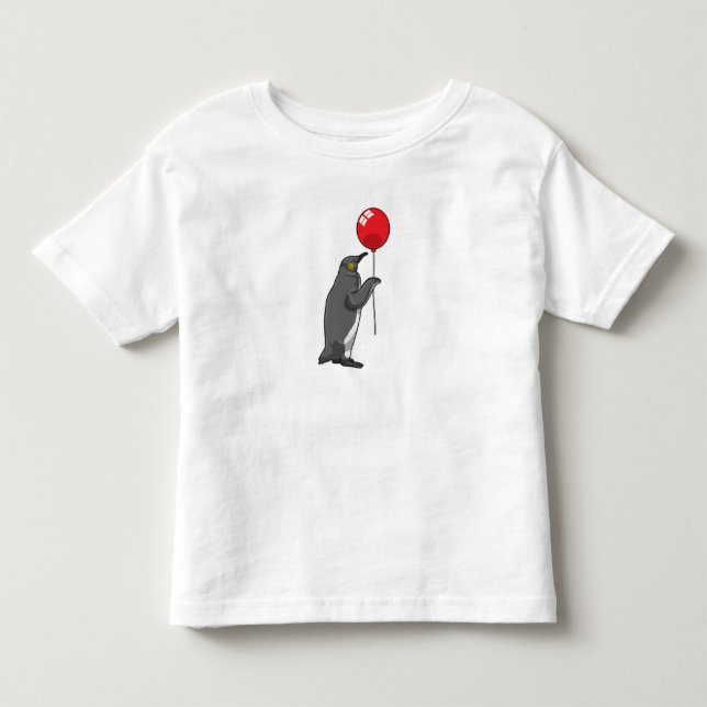 Penguin med Balloon T Shirt (Framsida)