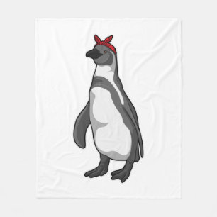 Penguin med Bandana Fleecefilt