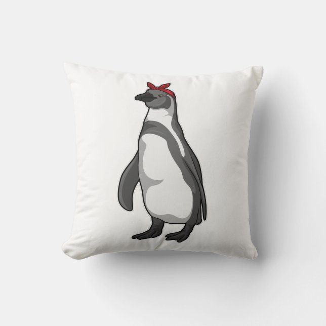 Penguin med Bandana Kudde (Framsida)