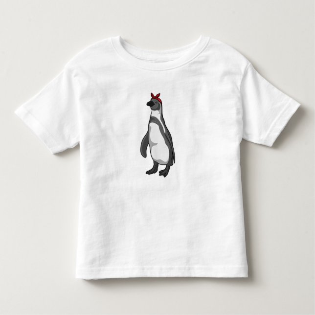 Penguin med Bandana T Shirt (Framsida)