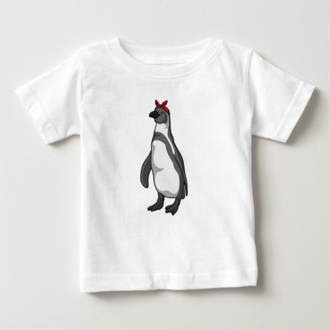Penguin med Bandana T Shirt (Framsida)