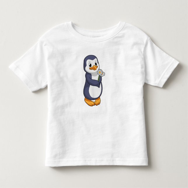 Penguin med Daisy T Shirt (Framsida)