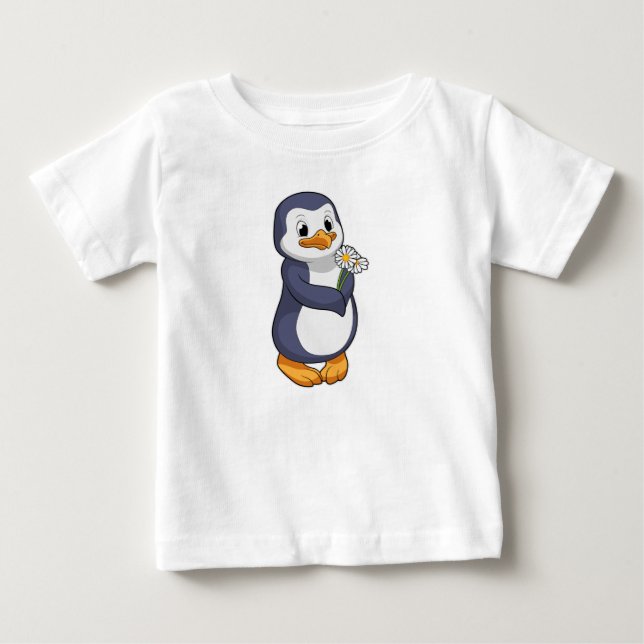 Penguin med Daisy T Shirt (Framsida)