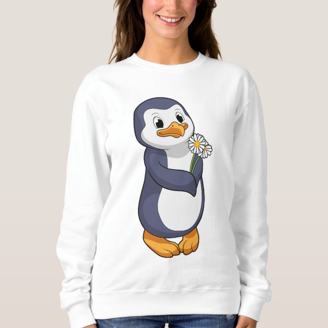 Penguin med Daisy T Shirt (Framsida)