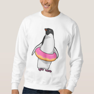 Penguin med Donut Lång Ärmad Tröja