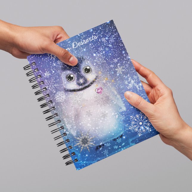 Penguin med en bärbar hjärtdator anteckningsbok (Skapare uppladdad)