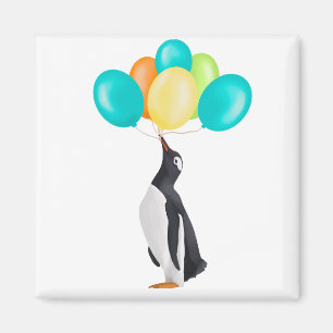 Penguin med färgämnen magnet
