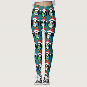 Penguin med gåvor leggings
