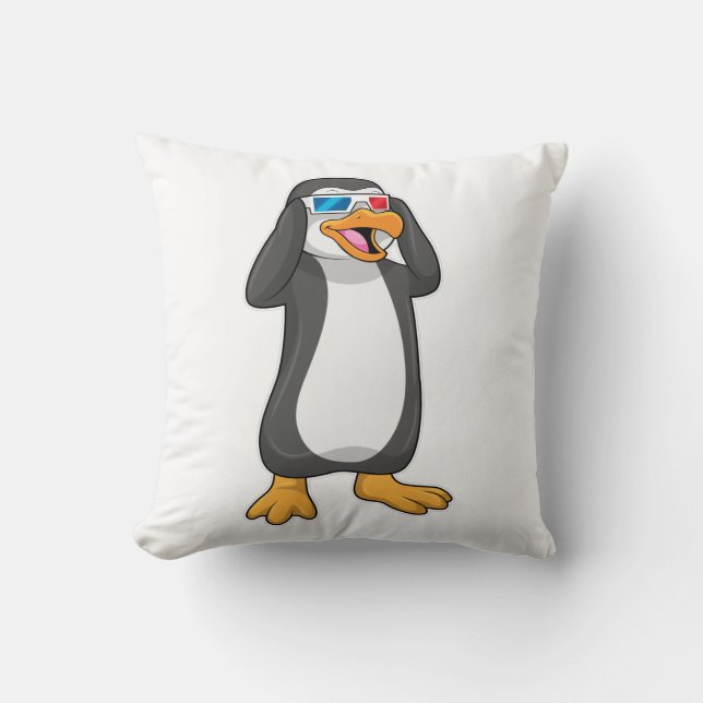 Penguin med glasögon kudde (Framsida)