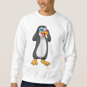 Penguin med glasögon lång ärmad tröja