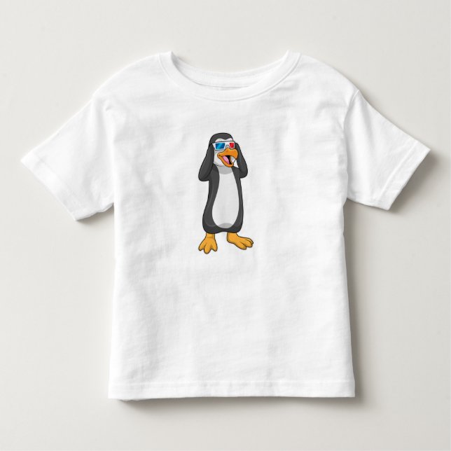 Penguin med glasögon t shirt (Framsida)