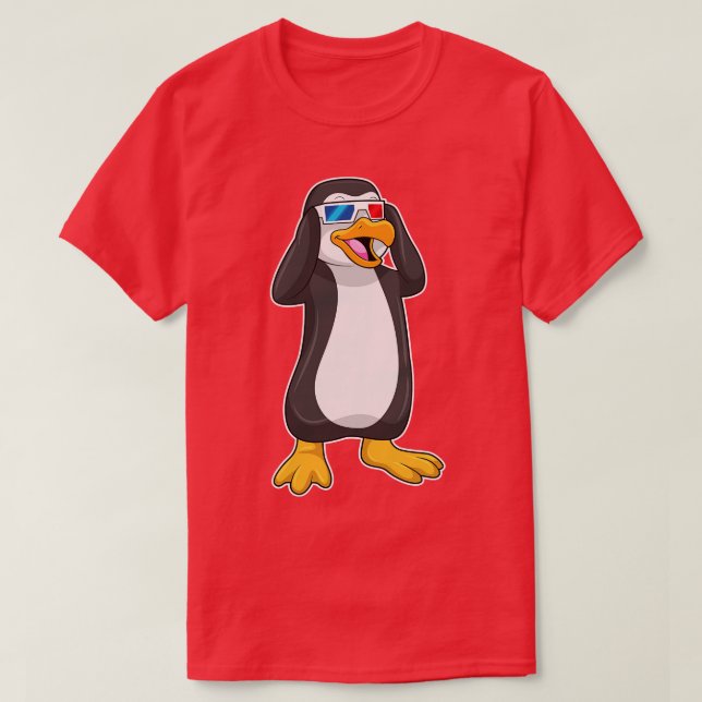 Penguin med glasögon t shirt (Design framsida)