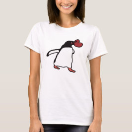 Penguin med hjärta t shirt