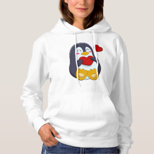 Penguin med hjärta t shirt