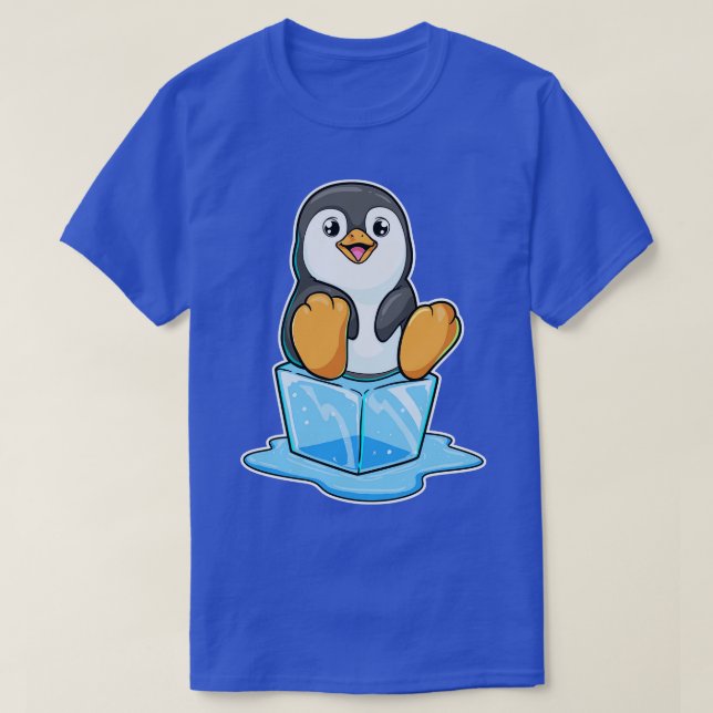 Penguin med iskuber t shirt (Design framsida)