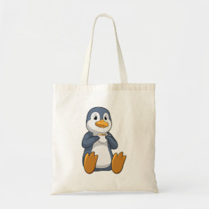 Penguin med kaffe Kopp Tygkasse