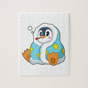 Penguin med klinisk termometer pussel