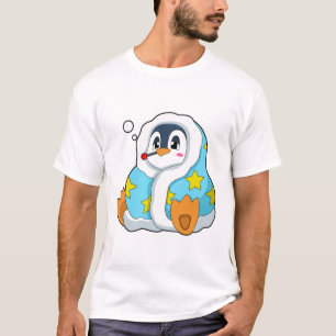 Penguin med klinisk termometer t shirt