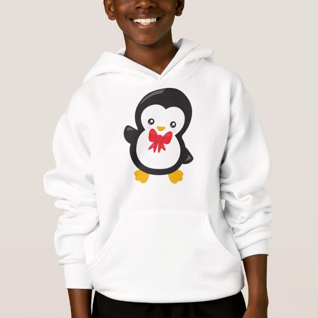 Penguin med kuggben, cute Penguin, Little Penguin T Shirt (Framsida)