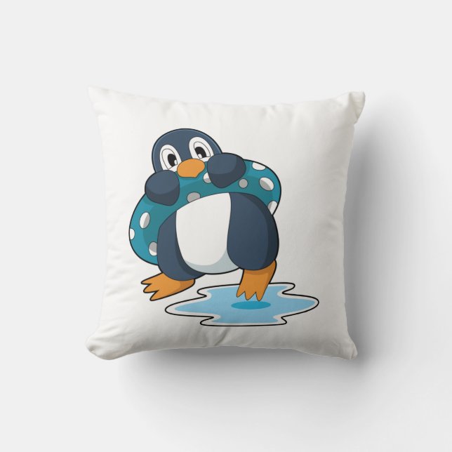Penguin med livboj kudde (Framsida)