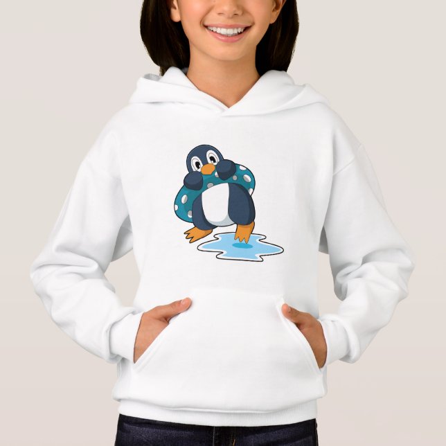 Penguin med livboj t shirt (Framsida)
