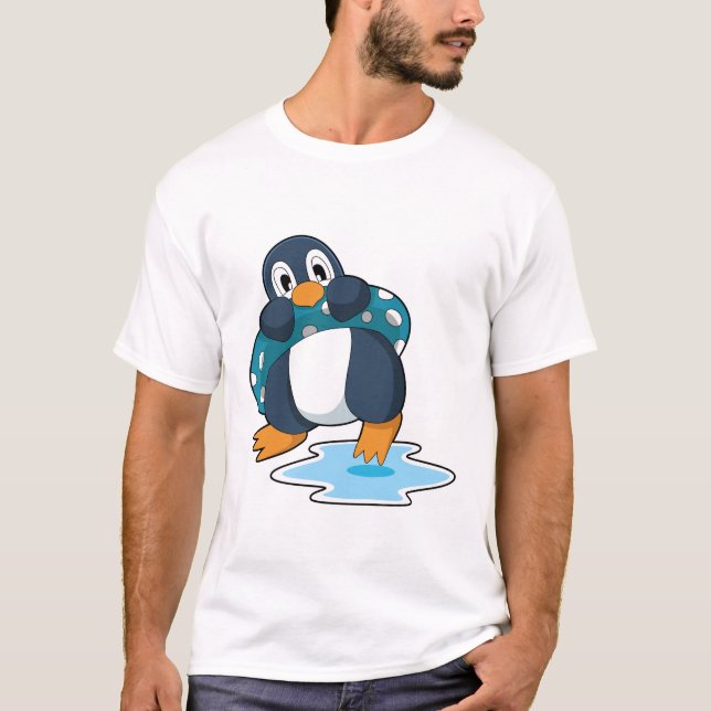 Penguin med livboj t shirt (Framsida)