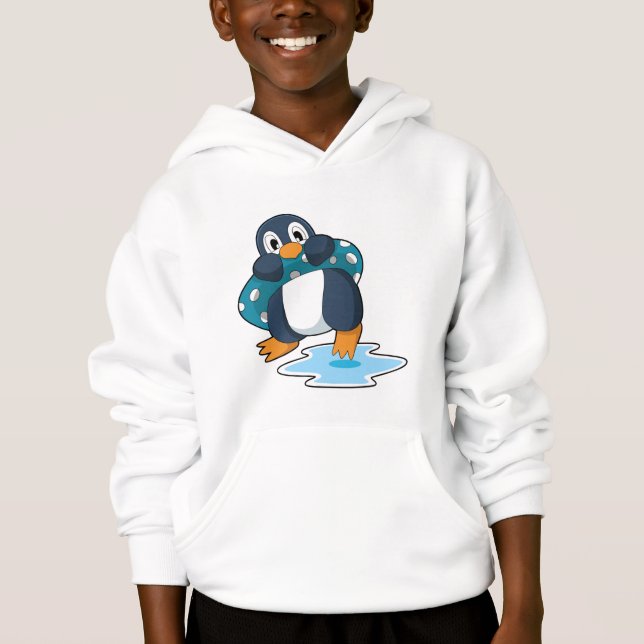 Penguin med livboj t shirt (Framsida)