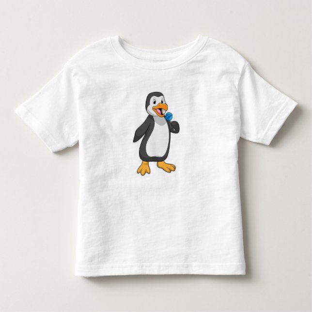 Penguin med Lollipop Sweets T Shirt (Framsida)