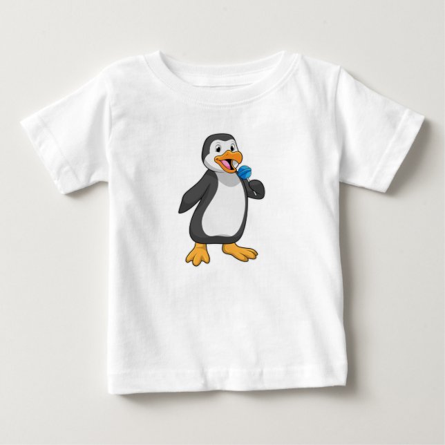 Penguin med Lollipop Sweets T Shirt (Framsida)