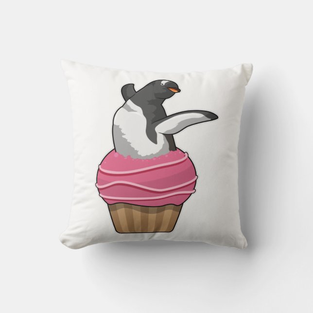 Penguin med Muffin Kudde (Framsida)