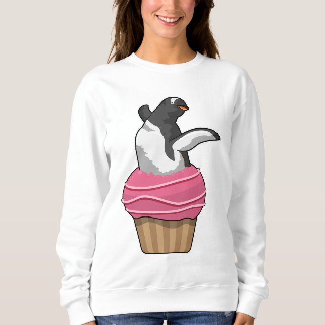 Penguin med Muffin T Shirt (Framsida)