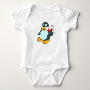 Penguin med Poker-kort T Shirt