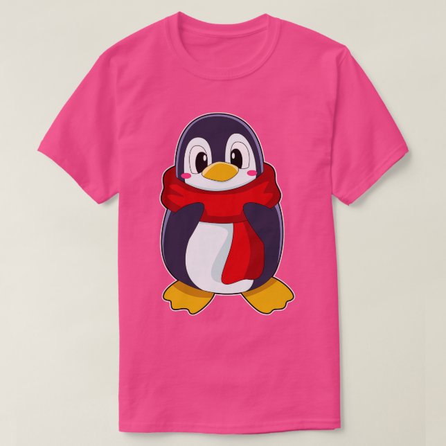 Penguin med Scarf 3 T Shirt (Design framsida)