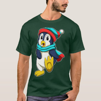 Penguin med Scarf och Hat T Shirt