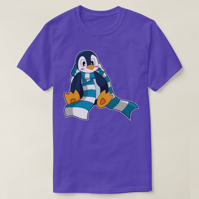 Penguin med Scarf T Shirt (Design framsida)
