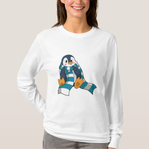 Penguin med Scarf T Shirt