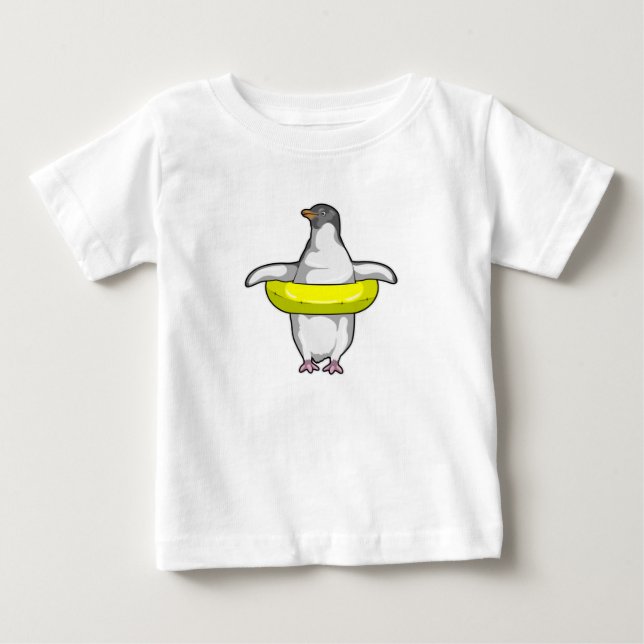 Penguin med Simma ring T Shirt (Framsida)