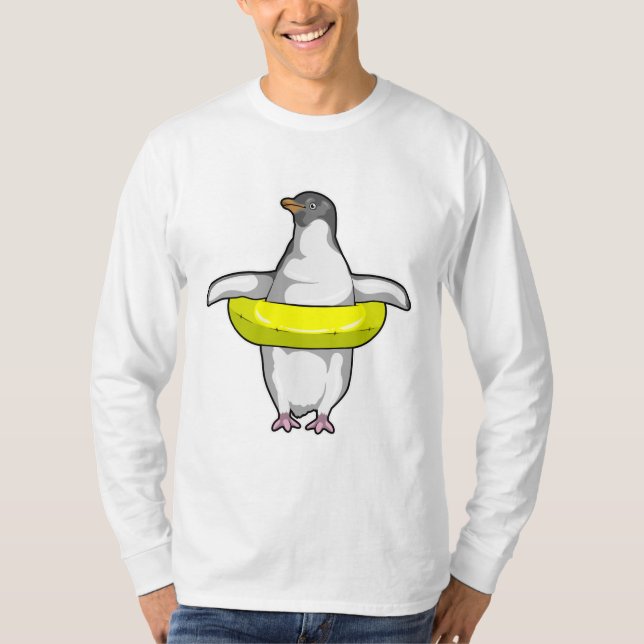 Penguin med Simma ring T Shirt (Framsida)