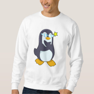 Penguin med solglasögon lång ärmad tröja