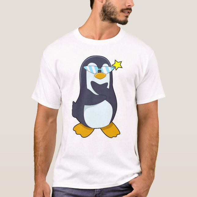 Penguin med solglasögon t shirt (Framsida)