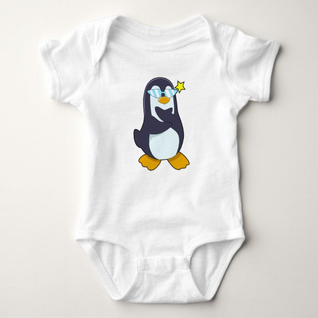Penguin med solglasögon t shirt (Framsida)