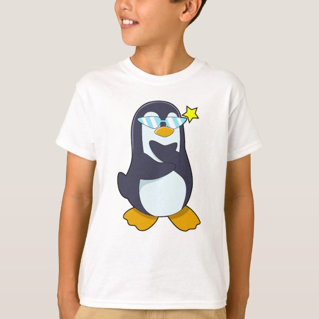 Penguin med solglasögon t shirt (Framsida)