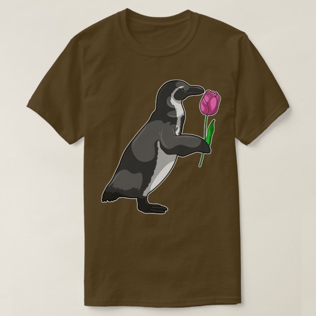 Penguin med Tulip T Shirt (Design framsida)