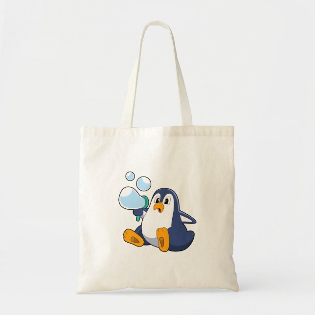 Penguin med tvålbubblor.PNG Tygkasse (Framsidan)