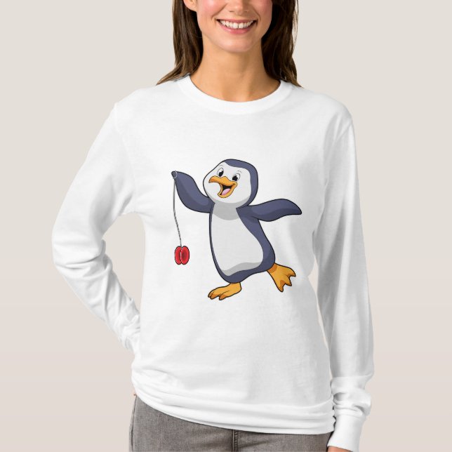 Penguin med Unga-Unga T Shirt (Framsida)