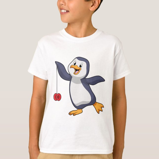 Penguin med Unga-Unga T Shirt (Framsida)